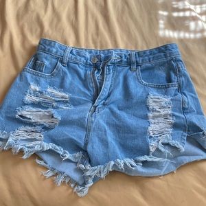 shein ripped shorts